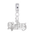 Music Staff Charm Dangle Bead In Sterling Silver