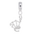 Bagpipes charm dangle bead in Sterling Silver hide-image