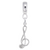Treble Clef Charm Dangle Bead In Sterling Silver