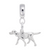 Retriever Dog Charm Dangle Bead In Sterling Silver