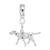 Retriever Dog charm dangle bead in Sterling Silver hide-image
