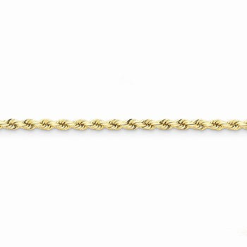 14K Yellow Gold Diamond-Cut Rope Chain with Lobster Clasp, 30 inch x 4mm