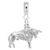 Bull Charm Dangle Bead In Sterling Silver