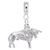 Bull charm dangle bead in Sterling Silver hide-image