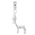 Buck charm dangle bead in Sterling Silver hide-image