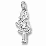 Girl charm in Sterling Silver hide-image