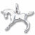 Horse charm in Sterling Silver hide-image