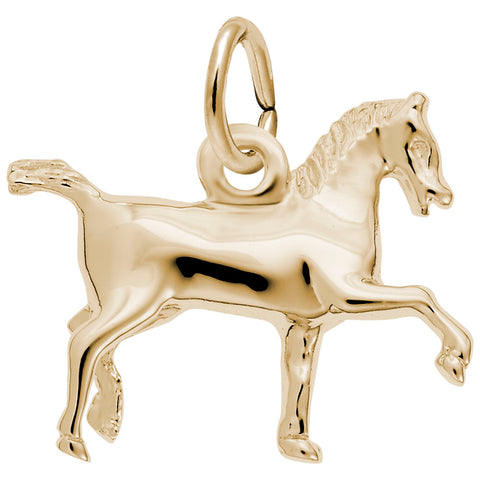 Horse Charm In Yellow Gold