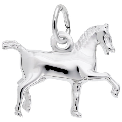 Horse Charm In Sterling Silver