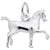 Horse Charm In Sterling Silver