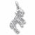 Lamb charm in 14K White Gold hide-image