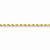 14K Yellow Gold Diamond-Cut Rope Chain with Lobster Clasp, 30 inch x 5mm