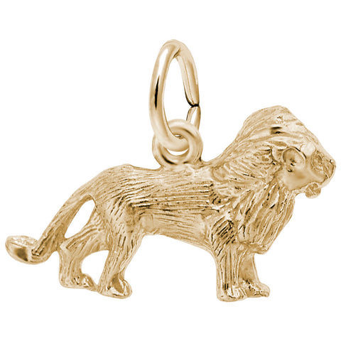 Lion Charm in Yellow Gold Plated