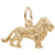 Lion Charm in Yellow Gold Plated