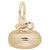 Curling Charm In Yellow Gold