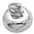Curling charm in Sterling Silver hide-image