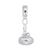 Curling Charm Dangle Bead In Sterling Silver