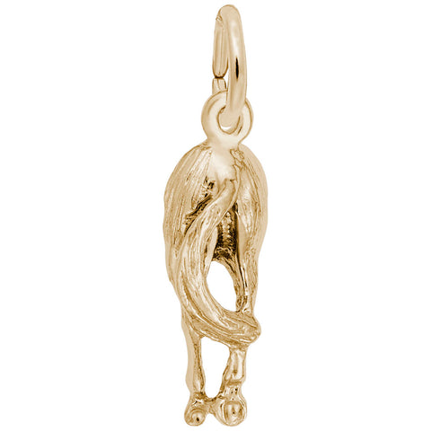 Horse Charm in Yellow Gold Plated