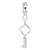 Key Charm Dangle Bead In Sterling Silver