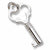 Key charm in Sterling Silver hide-image