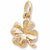 4 Leaf Clover Charm in 10k Yellow Gold hide-image