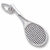 Tennis Racquet charm in 14K White Gold hide-image