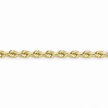14K Yellow Gold Diamond-Cut Rope Chain with Lobster Clasp, 30 inch x 5.5mm