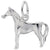 Horse Charm In Sterling Silver