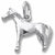 Horse charm in Sterling Silver hide-image
