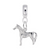 Horse charm dangle bead in Sterling Silver hide-image
