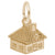 House Charm in Yellow Gold Plated