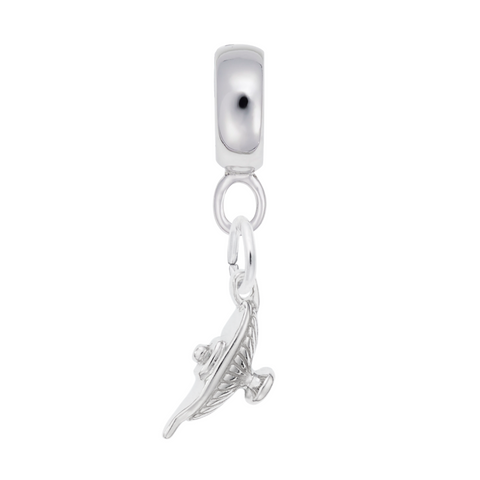 Lamp Of Learning Charm Dangle Bead In Sterling Silver