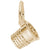 Thimble Charm in Yellow Gold Plated