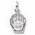 Baseball Glove charm in 14K White Gold hide-image