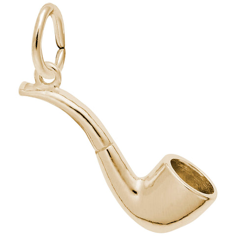 Pipe Charm In Yellow Gold