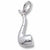 Pipe charm in 14K White Gold hide-image