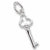 Key charm in Sterling Silver hide-image