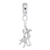 Dancers Charm Dangle Bead In Sterling Silver