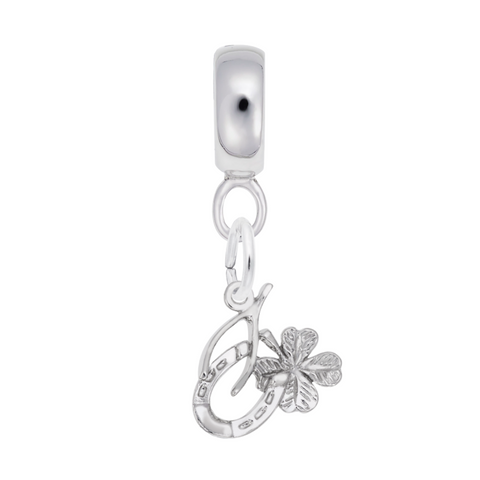 Good Luck Charm Dangle Bead In Sterling Silver