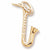 Saxophone Charm in 10k Yellow Gold hide-image