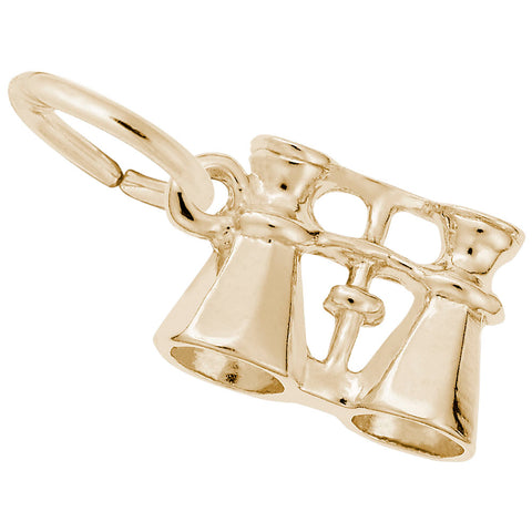 Binoculars Charm in Yellow Gold Plated