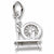 Spinning Wheel charm in 14K White Gold hide-image