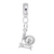 Spinning Wheel charm dangle bead in Sterling Silver hide-image