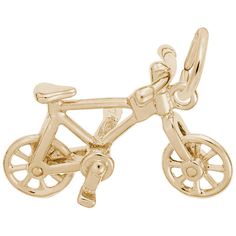 Bicycle Charm In Yellow Gold