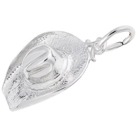 Cowboy Hat Charm In Sterling Silver
