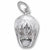 Cowboy Hat charm in Sterling Silver hide-image