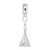 Tee Pee Charm Dangle Bead In Sterling Silver