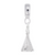 Tee Pee charm dangle bead in Sterling Silver hide-image