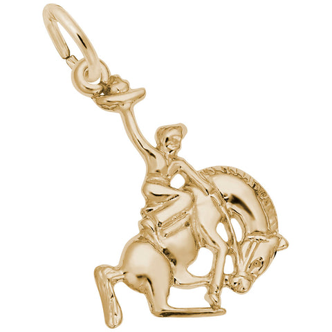 Cowboy Charm in Yellow Gold Plated
