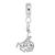Cowboy charm dangle bead in Sterling Silver hide-image